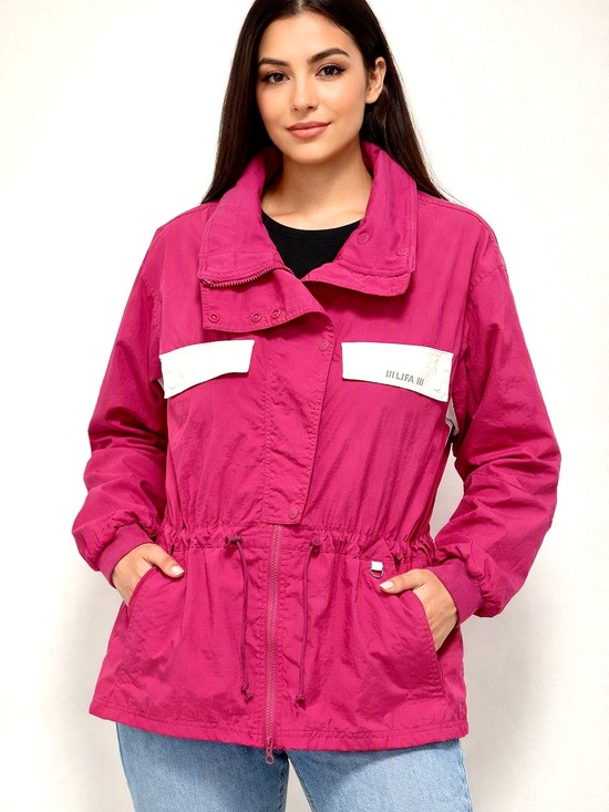 Helly Hansen Jackets & Blazers - Vintage Helly Hansen Hot Pink LIFA  Windbreaker Jacket Size L Full Zip 4 pockets